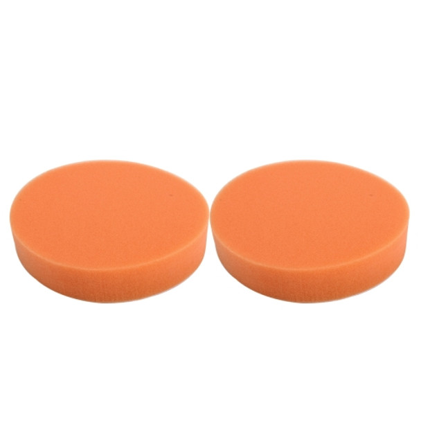 2 PCS Car Wax Sponge Round Shape Sponge High-density Waxing Sponge，Size:12.5 x 12.5cm