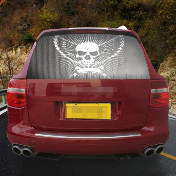 Garland Design Car Sticker Decal Waterproof Backup Window Angry Skull Styling 3D Emblem External Side Personalized Car Wall House Decoration, Size: 130 * 70cm