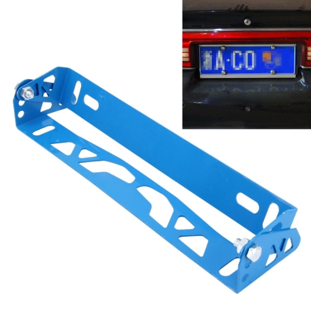 Car Auto Universal Aluminum Alloy Modified License Plate Frame Holder(Blue)