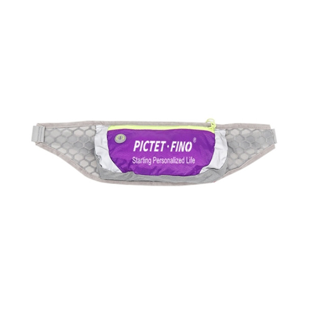 PICTET FINO RH74 Honeycomb Folding Sports Waist Bag, Suitable for Waist Circumference: 80-120cm (Purple)