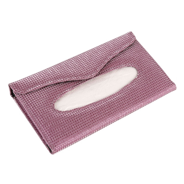 Car Magnetic Buckle Imitation Diamond Tissue Bag (Pink)