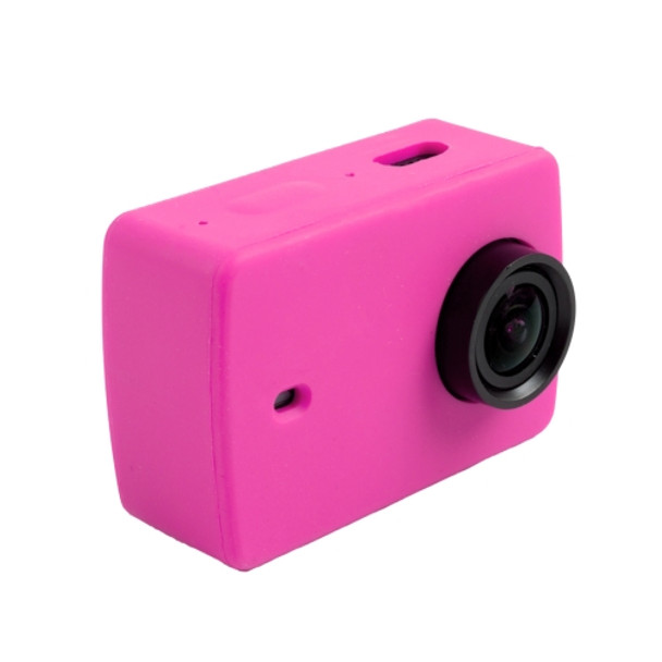 For Xiaomi Xiaoyi Yi II Sport Action Camera Silicone Housing Protective Case Cover Shell(Magenta)