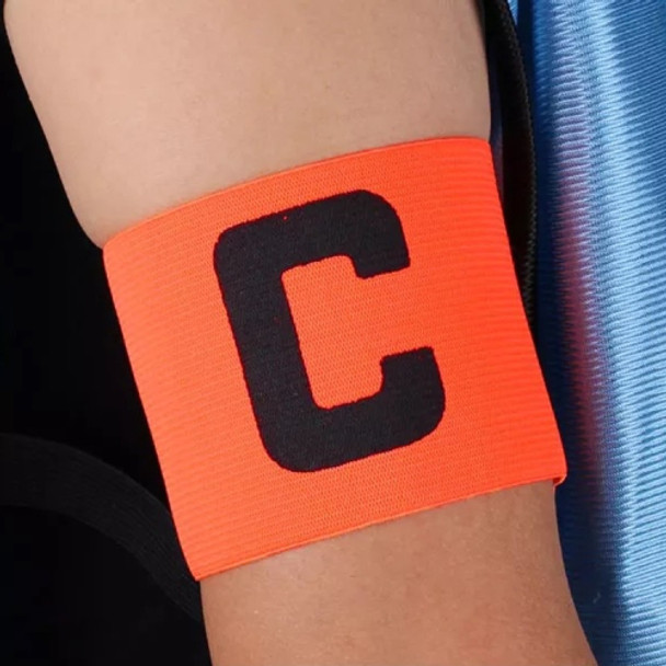 10 PCS Football Match Armband Elastic Sticker Winding-Type C Marker(Orange)