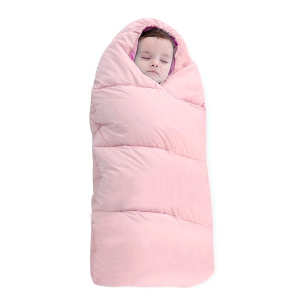 Baby Sleeping Bag Thickened Warm Newborn Quilt, Size:90cm, for 1-2 Years Old (Pink)