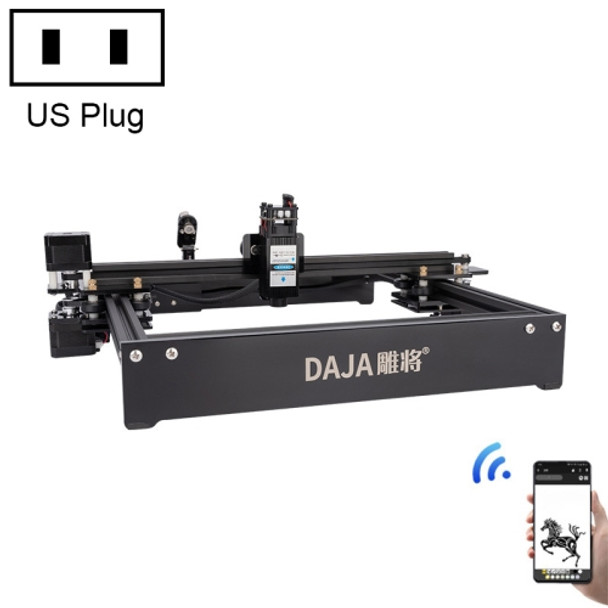 DAJA D3 3W 3000mW 23x28cm Engraving Area 360 Degrees Rotation Laser Engraver Carving Machine, US Plug