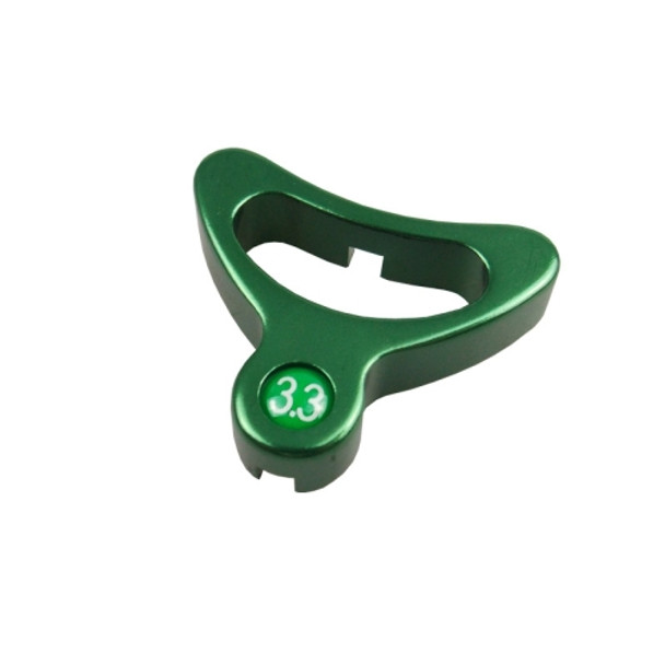 BIKERSAY BK033 Bicycle Spoke Wrench Repair Tool Aluminum Alloy Wheel Spoke Nipple Adjustment Spanner(Green)