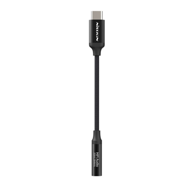 NILLKIN USB-C / Type-C to 3.5mm Audio Adapter, Length: about 11.3cm (Black)