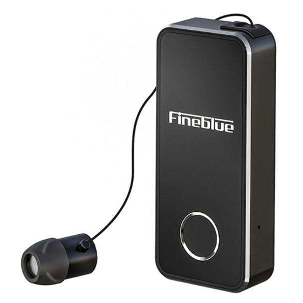 FineBlue F2 Pro Wireless Bluetooth V5.0 Earphone Hands-Free Vibrating Alert Wear Clip Earphone(Black)