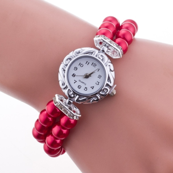 DENTON SIDPEGA Women Pearl Quartz Bracelet Watch(Red)