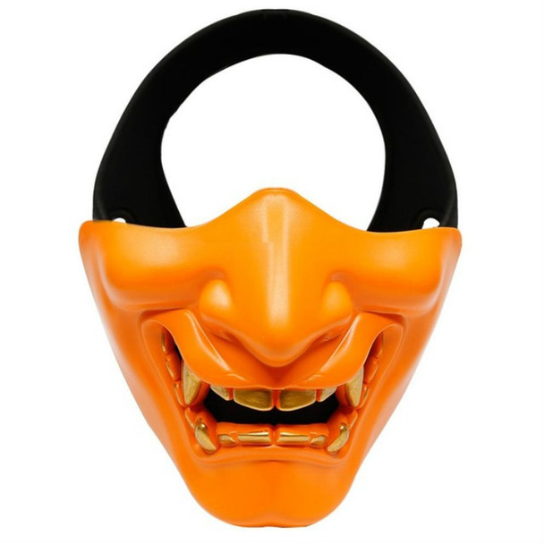 WosporT Halloween Dancing Party Grimace Half Face Mask(Orange)