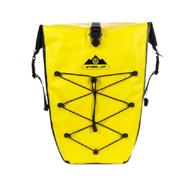 WHEEL UP 25L WHFS001 Waterproof Bicycle Backpack Shelf Bag Unilateral Frame Bag Long-distance Trip Bicycle Bag 25L(Yellow)