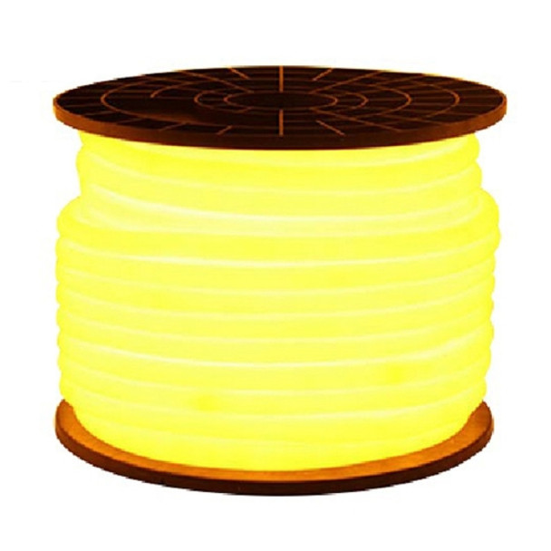 YWXLight 5m 600LEDs 2835 SMD LED Neon Light Flexible DIP IP67 Waterproof Rope Light 2 Wires, AC 220-240V (Yellow Light)
