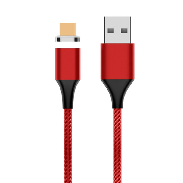 M11 5A USB to Micro USB Nylon Braided Magnetic Data Cable, Cable Length: 1m (Red)