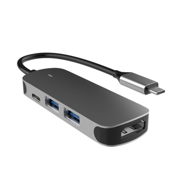 Basix BX4H 4 in 1 USB-C / Type-C to 4K HDMI + PD USB-C / Type-C + USB 3.0 + USB 2.0 Ports OTG Docking Station HUB