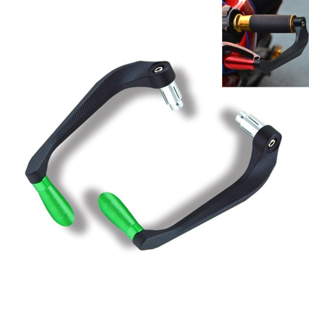 2 PCS Motorcycle Modification Accessories Striped Horn Shape Gear Brake Clutch Handbrake(Green)