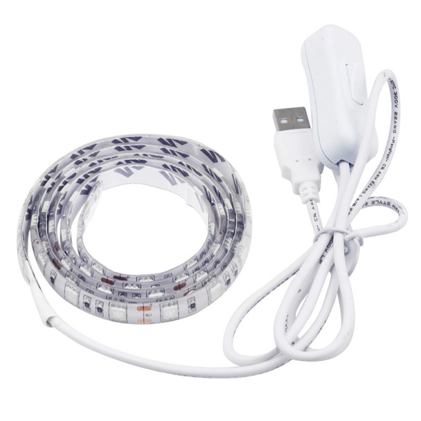 50cm 3W USB Rope Light, Epoxy IP65 Waterproof 30 LED 5050 SMD with 1m Extended Switch Cable, Wide: 10mm(White Light)