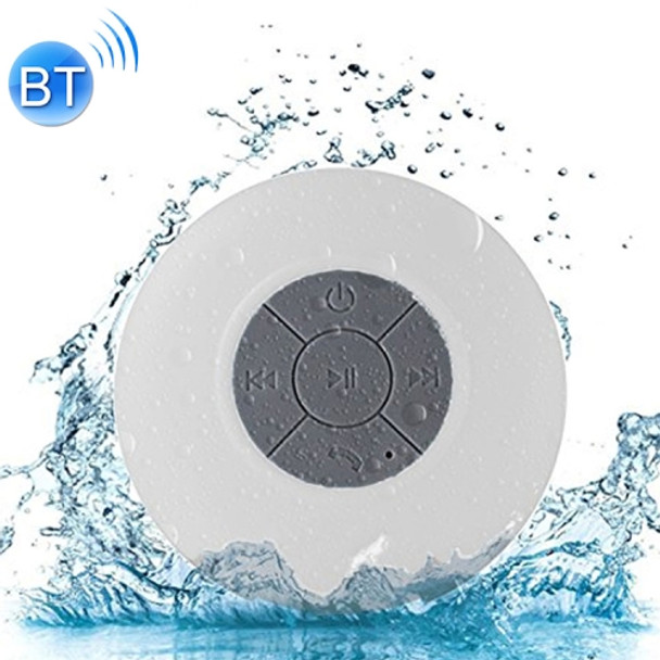 BTS-06 Mini Waterproof IPX4 Bluetooth V2.1 Speaker,Support Handfree Function, For iPhone, Galaxy, Sony, Lenovo, HTC, Huawei, Google, LG, Xiaomi, other Smartphones and all Bluetooth Devices(White)
