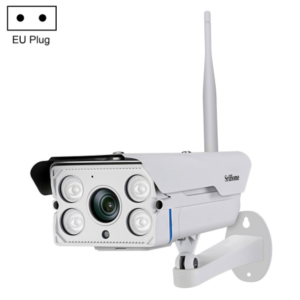 SriHome SH027 3.0 Million Pixels 1296P HD Outdoor IP Camera, Support Two Way Talk / Motion Detection / Humanoid Detection / Night Vision / TF Card, EU Plug