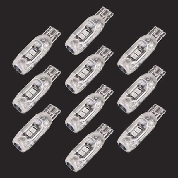 10 PCS T10 DC12V / 1W Car Clearance Light 5LEDs SMD-3030 Lamp Beads (Blue Light)