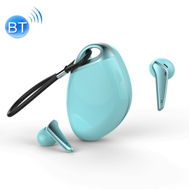 TWS-Q7S Stereo True Wireless Bluetooth Earphone with Charging Box & Lanyard (Green)