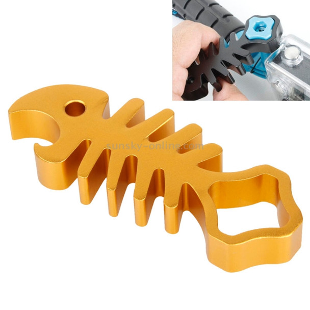 TMC Fishbone Style Aluminium Tighten Wrench Nut Spanner Thumb Screw Tool for GoPro HERO6 /5 /5 Session /4 Session /4 /3+ /3 /2 /1(Gold)
