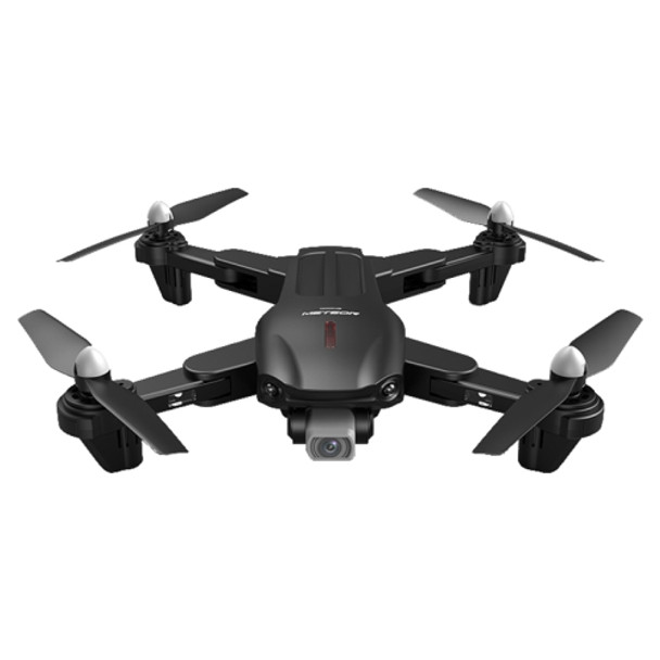 2.4G 4K Dual Camera Foldable Quadcopter With Light (Black)