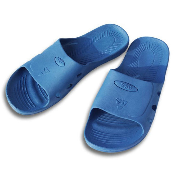 Anti-static Anti-skid Six-hole Slippers, Size: 38 (Blue)