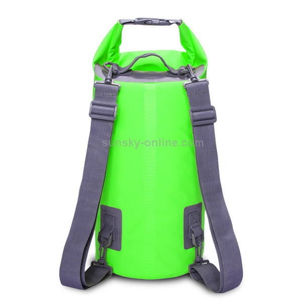 Outdoor Waterproof Dry Dual Shoulder Strap Bag Dry Sack, Capacity: 5L (Green)