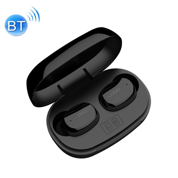 TWS-Q9 Stereo True Wireless Bluetooth Earphone with Charging Box (Black)