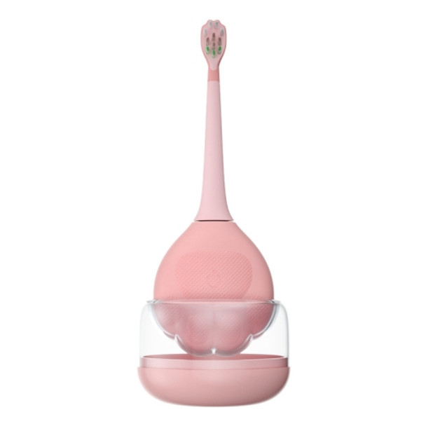 Children U-Shaped Electric Toothbrush Ultrasonic Vibration Dense Soft Toothbrush(Pink)