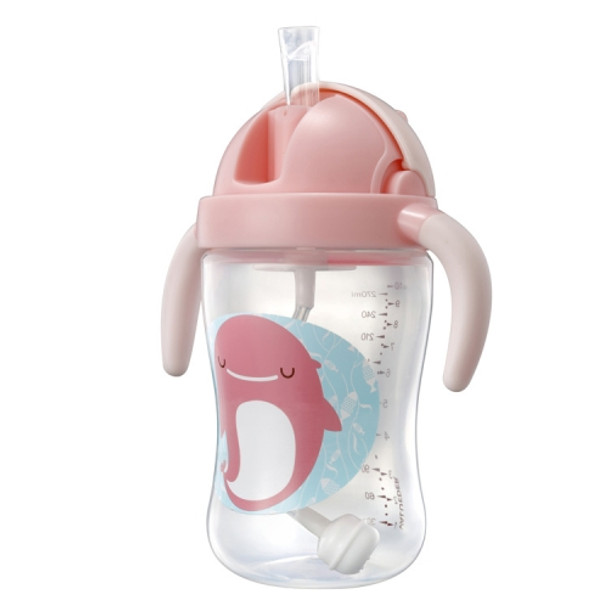 Food Grade Plastic Child Cute Sippy Water Bottle With Handle