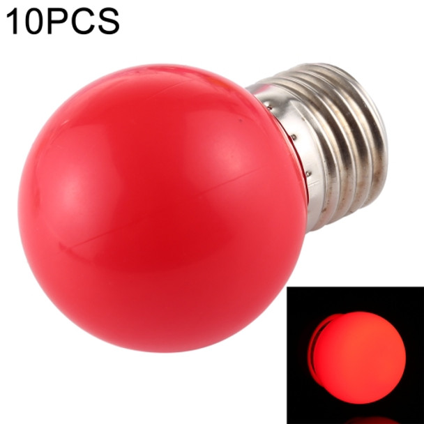 10 PCS 2W E27 2835 SMD Home Decoration LED Light Bulbs, DC 24V (Red Light)