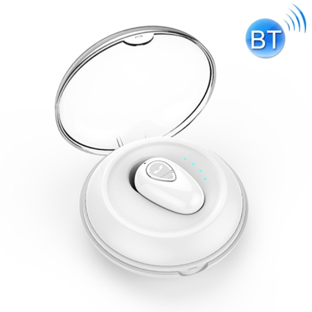 YX01 Sweatproof Bluetooth 4.1 Wireless Bluetooth Earphone with Charging Box, Support Memory Connection & HD Call(White)