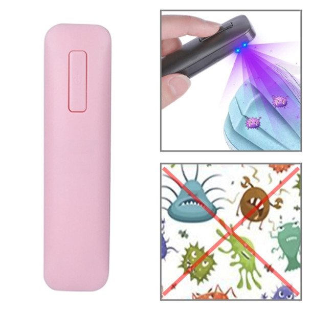 Solid Color UVC Handheld Portable Ultraviolet Disinfection Lamp (Pink)