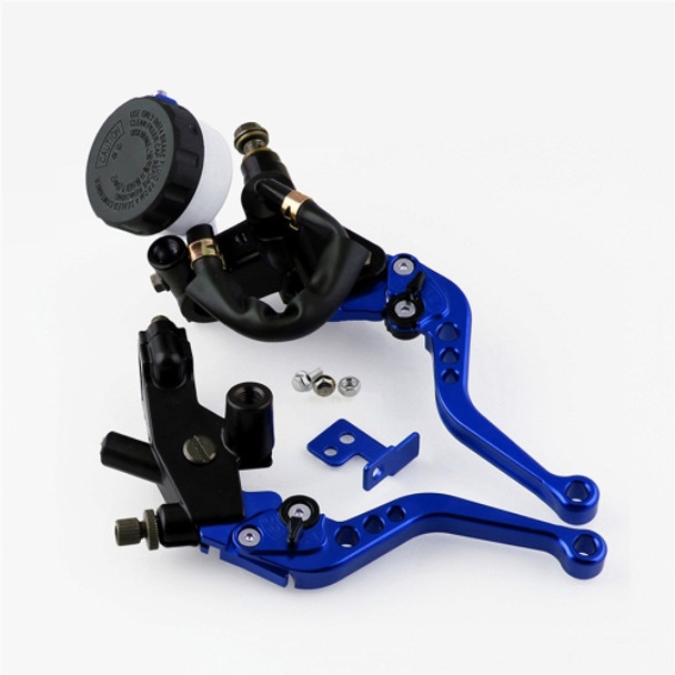 Universal 7 / 8 inch 22mm Modified Motorcycle Adjustable Brake Clutch Handbrake (Blue)