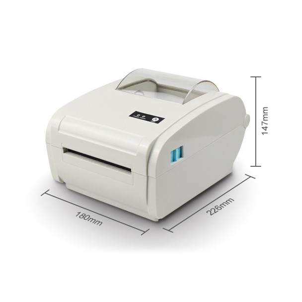 POS-9210 110mm USB POS Receipt Thermal Printer Express Delivery Barcode Label Printer, UK Plug(White)