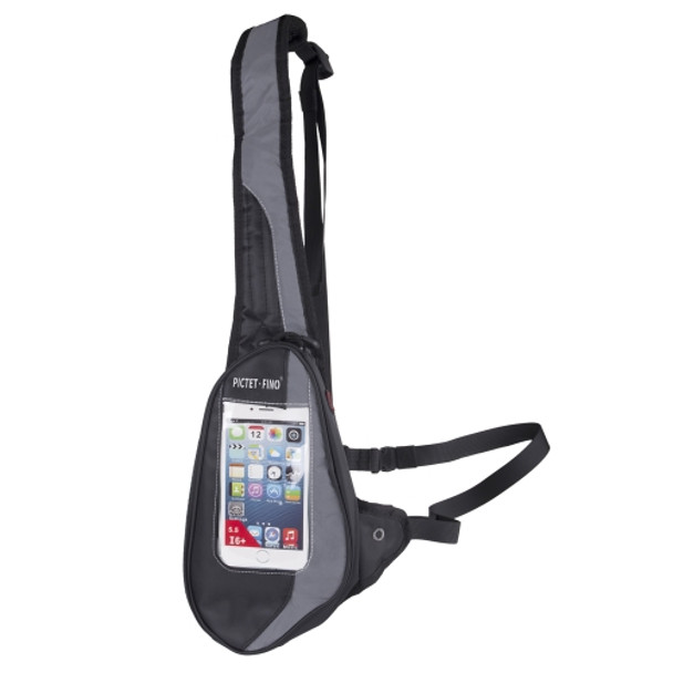 PICTET FINO RH02 Touch Screen Waterproof Crossbody Bag with Earphone Hole(Black)