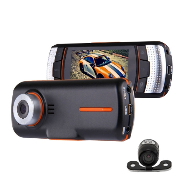 A1 Car DVR Camera 2.7 inch LCD Full HD 1080P 2 Cameras 170 Degree Wide Angle Viewing, Support Night Vision / Motion Detection / TF Card / HDMI / G-Sensor