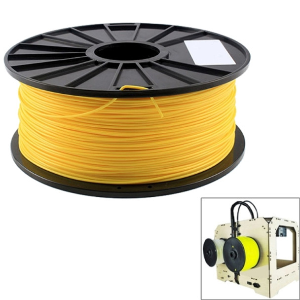 ABS 1.75 mm Fluorescent 3D Printer Filaments, about 395m(Yellow)