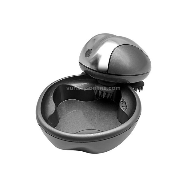 Multifunctional Kneading Vibration Waterproof Charging Scalp Head Massager (Grey)