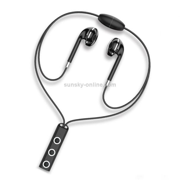 BT313 Magnetic Earbuds Sport Wireless Headphone Handsfree bluetooth HD Stereo Bass Headsets with Mic(Black)