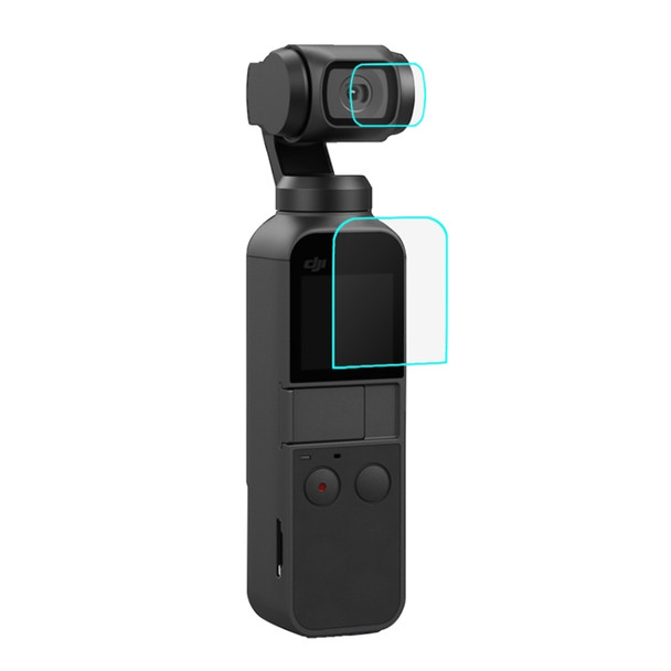 PULUZ HD Tempered Glass Lens Protector + Screen Film for DJI OSMO Pocket Gimbal