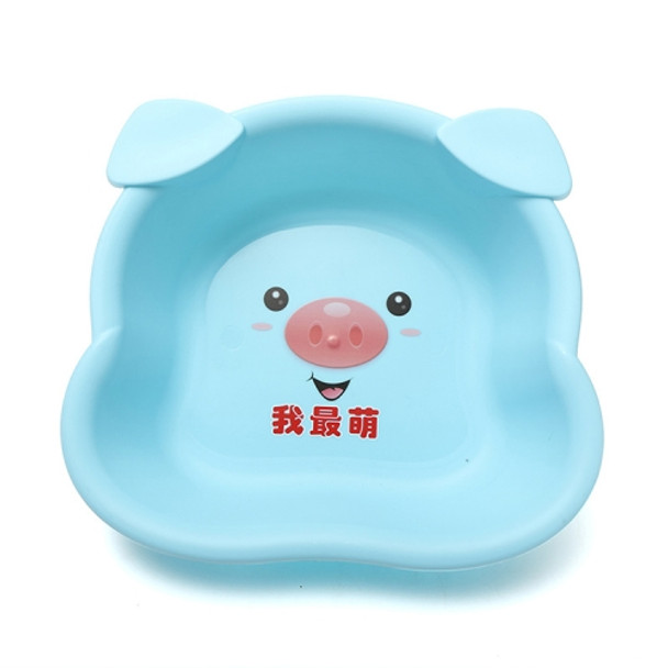 5 PCS Baby Cartoon Thick Plastic Washbasin Footbath(Blue)