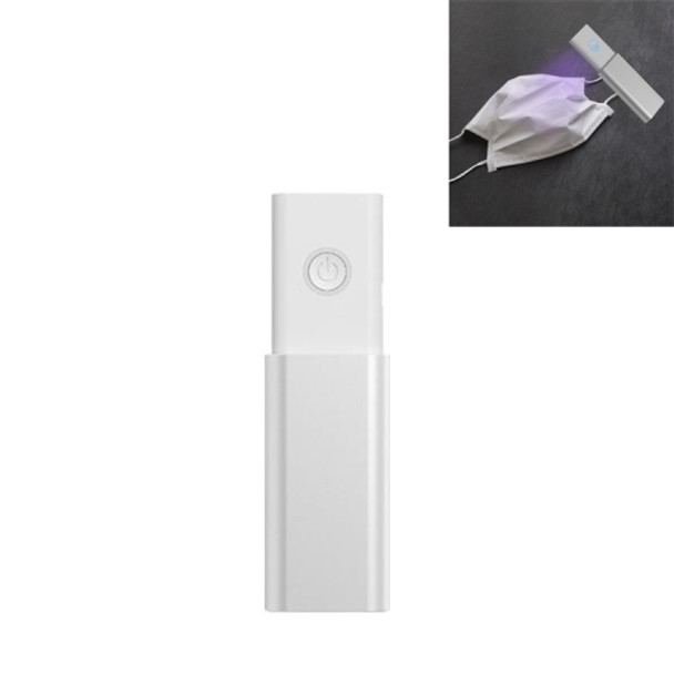 Portable Retractable Ultraviolet Disinfection Lamp Handheld LED Sterilization Disinfection Stick(White)