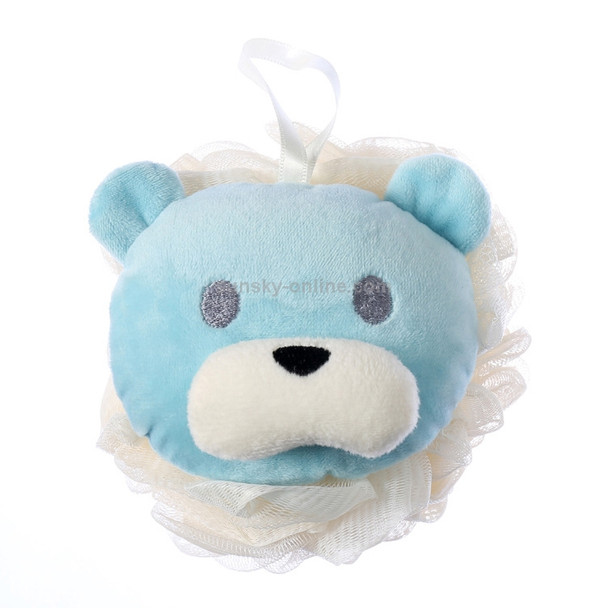 10 PCS Bath Super Soft Rubbing Artifact Bath Ball Rubbing Back Toiletries Foaming Net, Style:Little Bear(Blue)