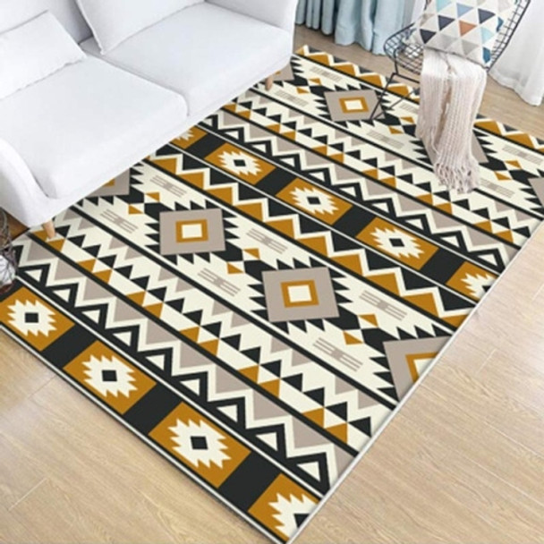 Simplicity Geometry Carpet Home Abstract Non-slip Floot Mat, Size:120x160cm(Light Yellow)