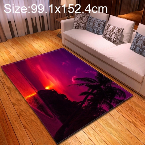 99.1x152.4cm Modern Fashion Home Sunset View Floor Mat(D190111-M033)