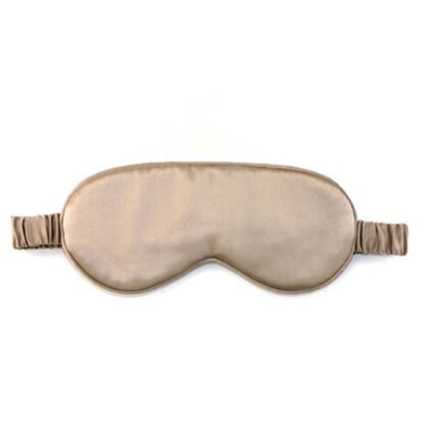 Adjustable Pure Silk Health Sleep Double-Side Shading Eye Mask(Light Coffee)