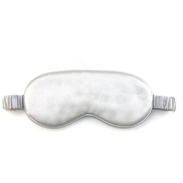 Adjustable Pure Silk Health Sleep Double-Side Shading Eye Mask(Water Gray)
