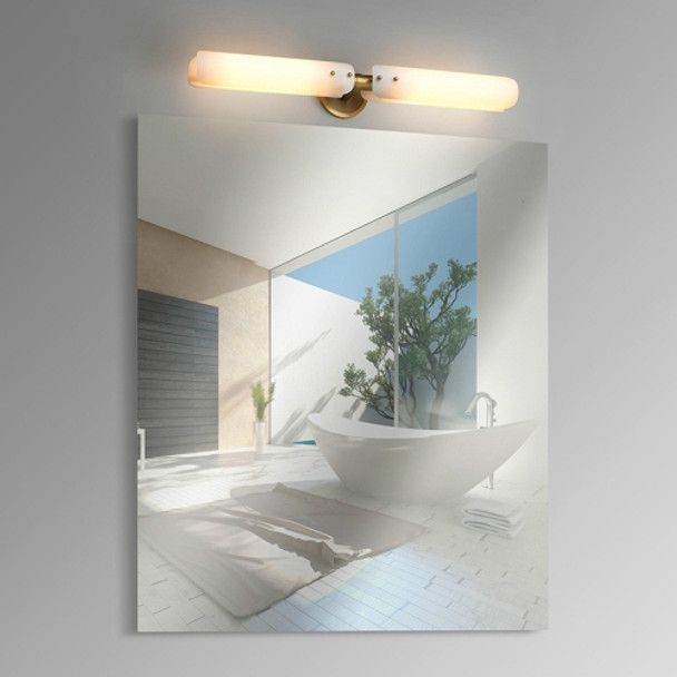 Double Head Mirror Front Light  LED Full Copper Wall Lamp Living Room Aisle Corridor Bedroom Bedside Simple Wall Lamp(Without Light Source)